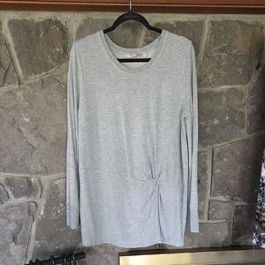 Athleta Light Gray Long Sleeve Women's Top